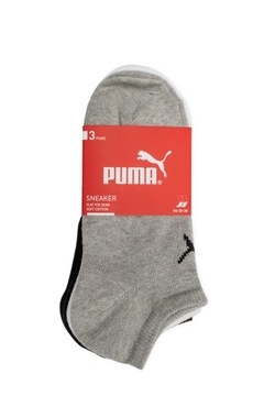 PUMA SKARPETY krótkie stópki SKARPETKI STOPKI 3 PARY 3 kolory Roz: 43-46