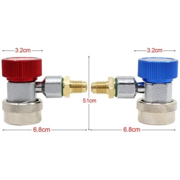 РЕГУЛИРУЕМЫЙ РАЗЪЕМ R134A БЫСТРОРАЗЪЕМНЫЕ РАЗЪЕМЫ АДАПТЕР ВЫСОКАЯ НИЗКАЯ КОНДИЦИОНИРОВАНИЕ ВОЗДУХА