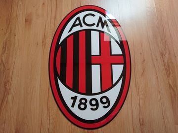 Логотип AC Milan 3D настенный герб, 100 см, подарок мужу парня