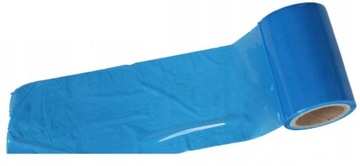 FOLIA STRETCH MINI SZEROKOŚĆ 10CM NIEBIESKA KRYJĄCA UNIWERSALNA + NAKLEJKA