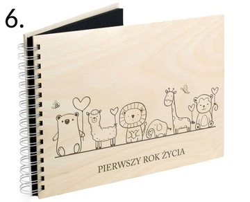 Album na baby shower pierwszy rok życia dziecka