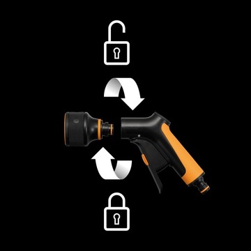 Пистолет-распылитель FISKARS Comfort, 3 функции, передний 1065483
