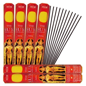 Indyjskie Kadzidełka Aromat Słońce The Sun Aroma 20 Sztuk HEM