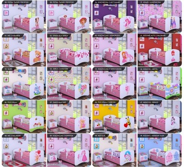 ДЕТСКАЯ КРОВАТЬ 200/90 С ЯЩИКОМ - РОЗОВЫЙ