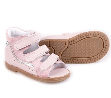 ДЕТСКИЕ КОЖАНЫЕ ПРОФИЛАКТИЧЕСКИЕ САНДАЛИИ НА КАБЛУКЕ THOMAS ANI-BUT R27