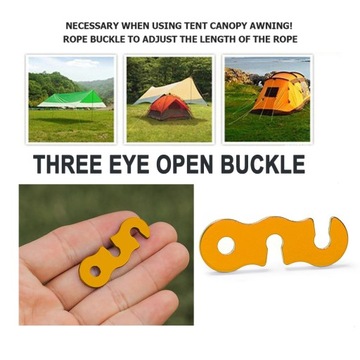 Регулируемая пряжка для палатки в черном стиле li