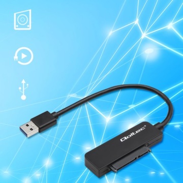 Адаптер Переходник SATA USB 3.0 Qoltec SSD HDD 2.5
