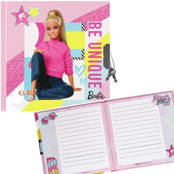 PAMIĘTNIK ZAMYKANY NA KLUCZYK NOTES BARBIE