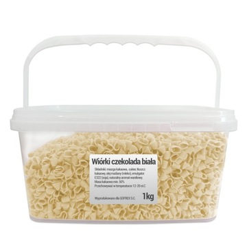 Wiórki Biała Czekolada 1 Kg | Dekoracja do deserów