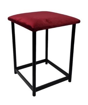 Квадратный бархатный табурет с сиденьем, 35 ​​см