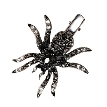 Błyszcząca spinka do włosów pająka Rhinestone spinka do włosów
