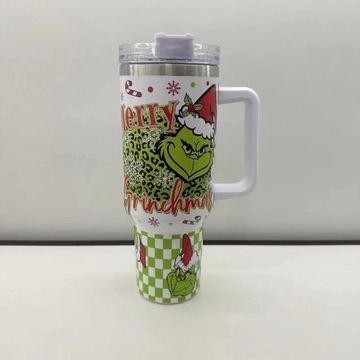 Kubek izolowany ze stali nierdzewnejKubek ze słomką i uchwytem termos1200ML