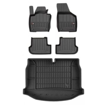 3D gumová sada koberců a rohožek Volkswagen Beetle 2011-2019 Hatchback, bez