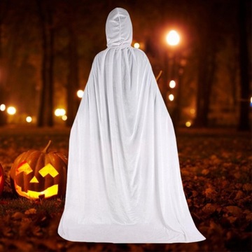 Halloween Cosplay długi płaszcz z kapturem, peleryna akcesoria diabeł