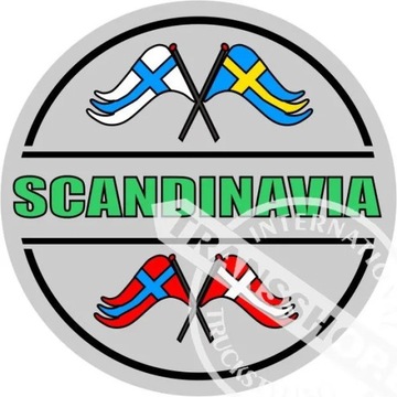 SCANDINAVIA NAKLEJKA WLEPA 10 CM