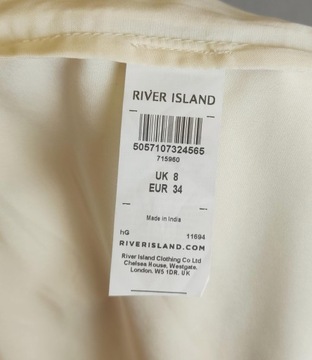 RIVER ISLAND elegancka wieczorowa zdobiona cudna spódnica mini UK8