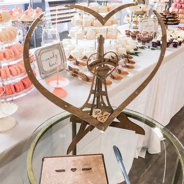 Деревянная вывеска для гостевой книги на свадьбу с откидной крышкой