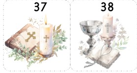 MAG 1 Podziękowanie pamiątka dla gości komunijnych komunia magnes COMMUNION