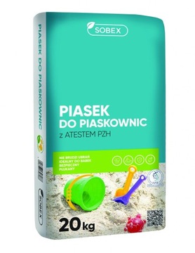 PIASEK DO PIASKOWNIC PIASKOWNICY DLA DZIECI 20KG