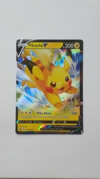 Pikachu V - SWSH285 Black Star Promo Crown Zenith