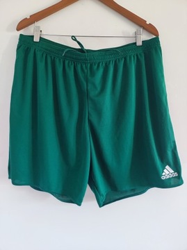 2XL ADIDAS spodenki aeroready szybkoschnące zieleń wiązane gumka elastyczne