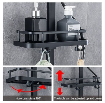 ЧЕРНЫЙ ДУШЕВОЙ НАБОР С ТЕРМОСТАТОМ