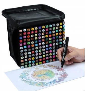 МАРКЕРЫ АЛКОГОЛЬНЫЕ, МАРКЕРЫ ДВУХСТОРОННИЕ, КРУГ, 120 шт.