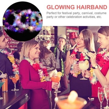 Светящийся ободок в виде светодиодной гирлянды.