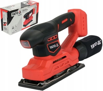 АККУМУЛЯТОРНАЯ ШЛИФОВАЛЬНАЯ МАШИНА YATO 18V 90X187MM SOLO YT-82751