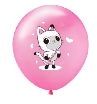 Różowy BALON Kiciuś Panduś Koci domek Gabi URODZIN