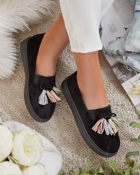 ЧЕРНЫЕ ЖЕНСКИЕ ЛОФЕРЫ NEBERTO 39