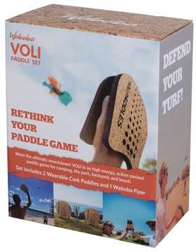 Открытая аркадная игра Waboba Voli Paddle Бадминтон Пробковые весла