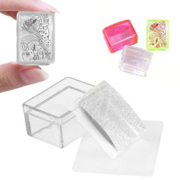 ŻELOWY STEMPEL DO PAZNOKCI WZORKI FRENCH + ZDRAPKA
