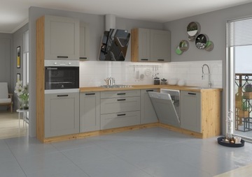 Кухонная мебель LUNA DUSTGREY WHITE 150 см