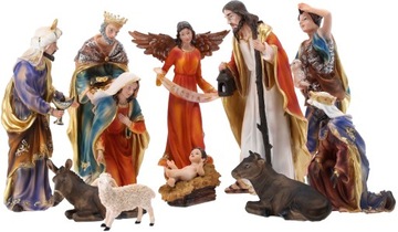 FIGURY DO SZOPKI ŻŁOBKA 31 CM ŻYWICA 11 EL BOŻE NARODZENIE