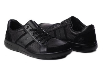 RIEKER B2712-00 ЧЕРНЫЕ КОЖАНЫЕ ТУФЛИ