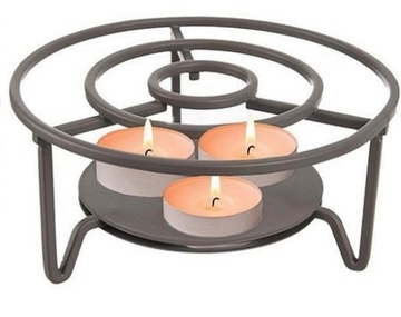 PODGRZEWACZ pod dzbanek do herbaty potraw founde na 3 świeczki tealight