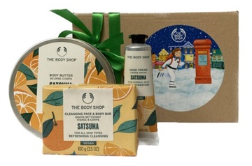 THE BODY SHOP Zestaw SATSUMA masło żel krem PREZENT Upominek Mandarynka