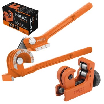 НАБОР NEO РЕЗАК + ГИБОЧНЫЙ СТАНОК ДЛЯ ТОРМОЗНОЙ ТРУБКИ 02-439 +02-429