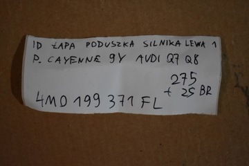 IDEALNI UCHYCENÍ ULOŽENÍ MOTORU LEVÝ PORSCHE CAYENNE 9Y AUDI Q7 Q8 1