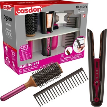 ZESTAW FRYZJERSKI Z PROSTOWNICĄ DYSON CORRALE + SZCZOTKĘ DO WŁOSÓW CASDON