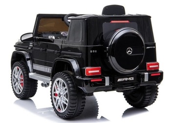 Автомобиль на аккумуляторе Mercedes G63 AMG Кожаные диски EVA 90W Черный