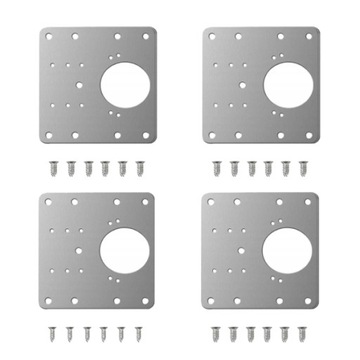 Zestaw 4x Płytka Do Naprawy Zawiasu - 90x90mm - Blaszka Naprawcza