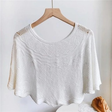 Women Knit Hollow Out Shawl Wrap Wedding Bridal Ev