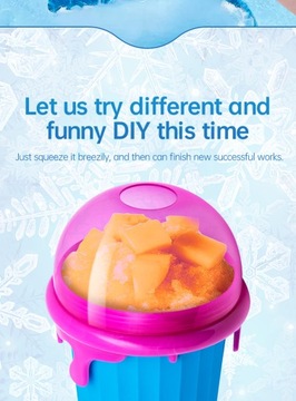 500ml Slushie Maker Cup Diy Frozen Squeeze Magic