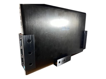 Держатель для ноутбука, блокнот под стол 35 мм DELOSPRO BLACK