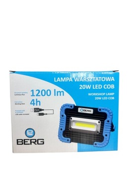 Светодиодная мастерская 20 Вт лампа Cob Berg B070000002 Magnet PowerBank