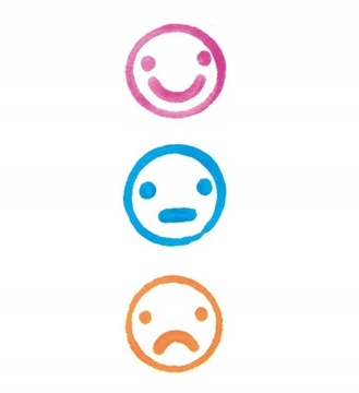 Марки Мотивационные марки Смайлы Смайлик для детей 3 цвета Fiorello