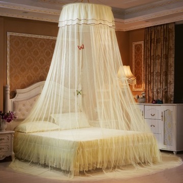 Летняя подвесная двуспальная кровать с противомоскитной сеткой и куполом