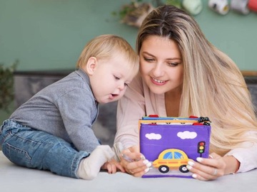 Książeczka harmonijka sensoryczna kontrast 12 OBRAZKÓW ZA4798